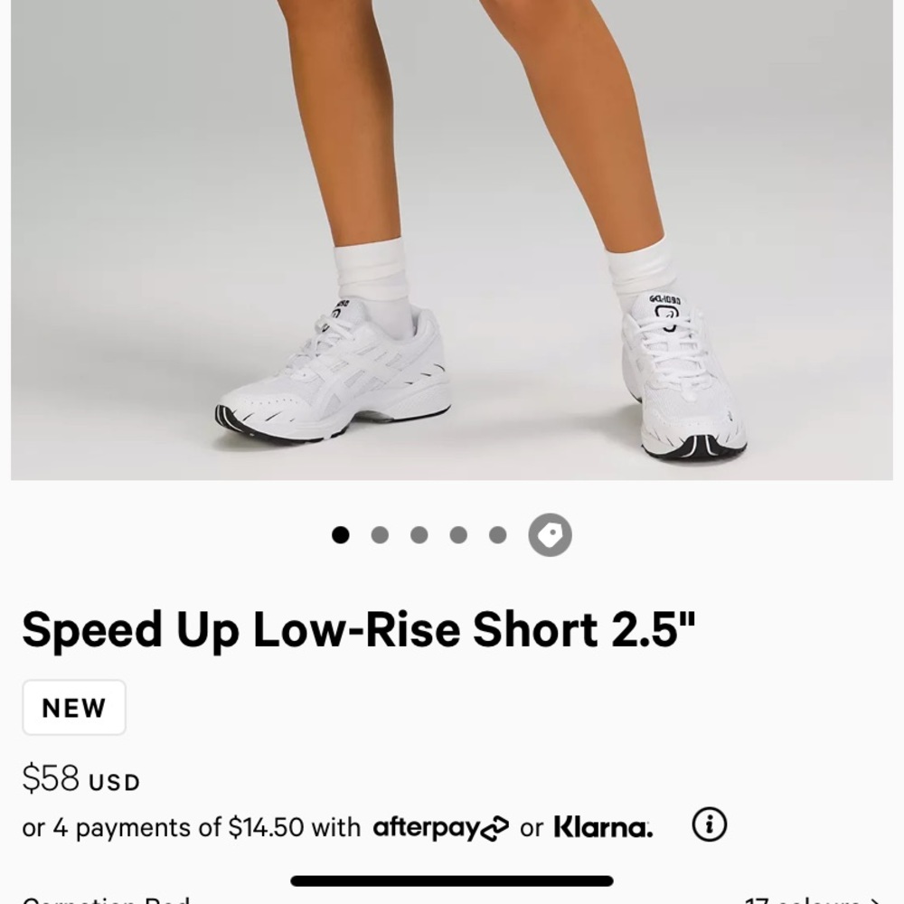 Red lulu lemon size 2 shorts